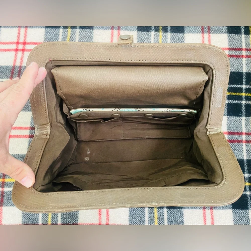 Petunia pickle bottom, clutch diaper bag in Brown turquoise